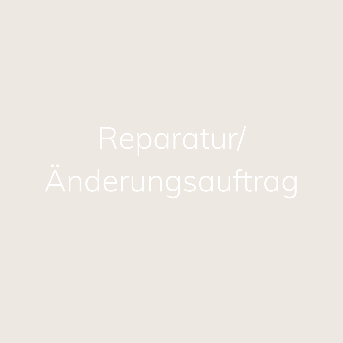 Reparatur &amp; Ringgrößen Anpassung